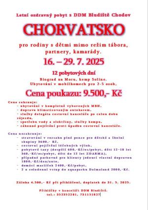 Chorvatsko pro rodiny s dětmi mimo režim tábora, partnery, kamarády.  1