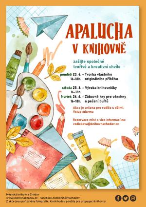 Apalucha v knihovně – zažijte společné tvořivé a kreativní chvíle 